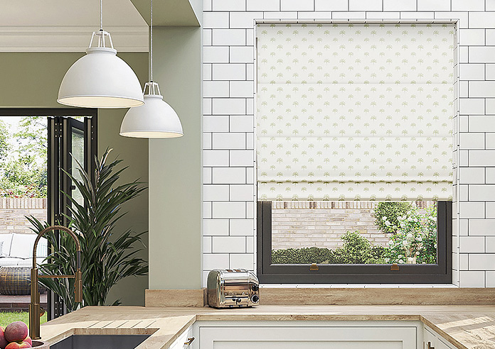 Hanalei, Green Tea - Twist&Fit Roman Blind - Image 3